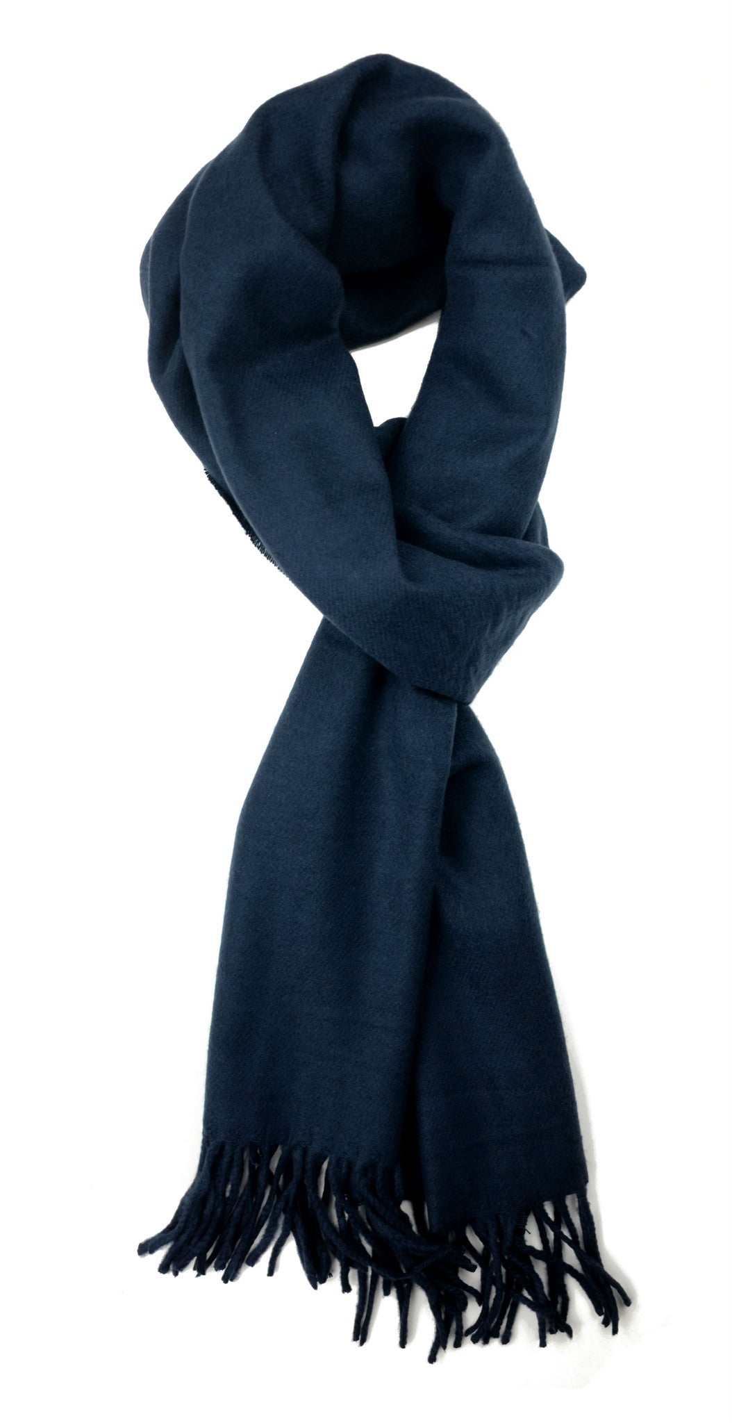 Cashmere Feel Scarf - Solid Navy